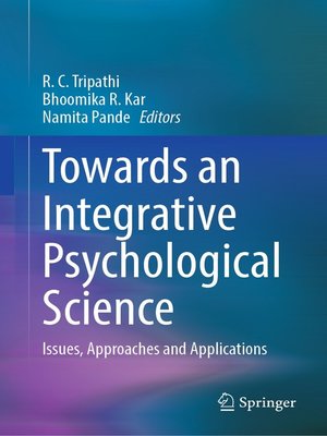 cover image of Towards an Integrative Psychological Science